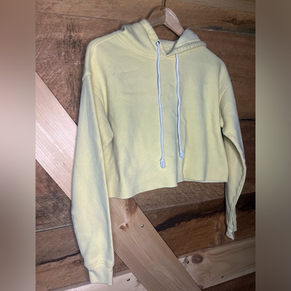 Wild Fable Womens small hoodie crop top yellow - Picture 2 of 6